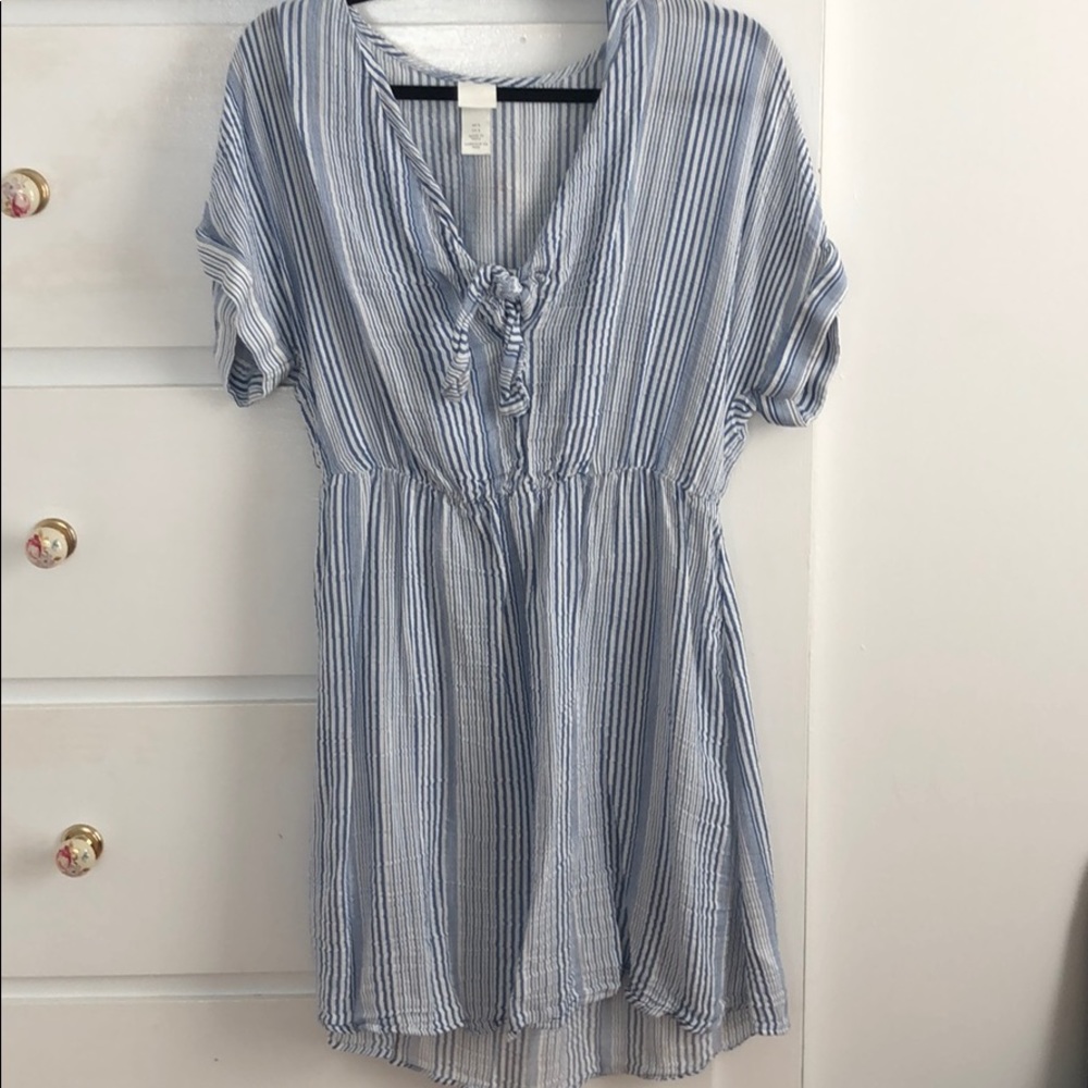 Blue Striped H&M Dress